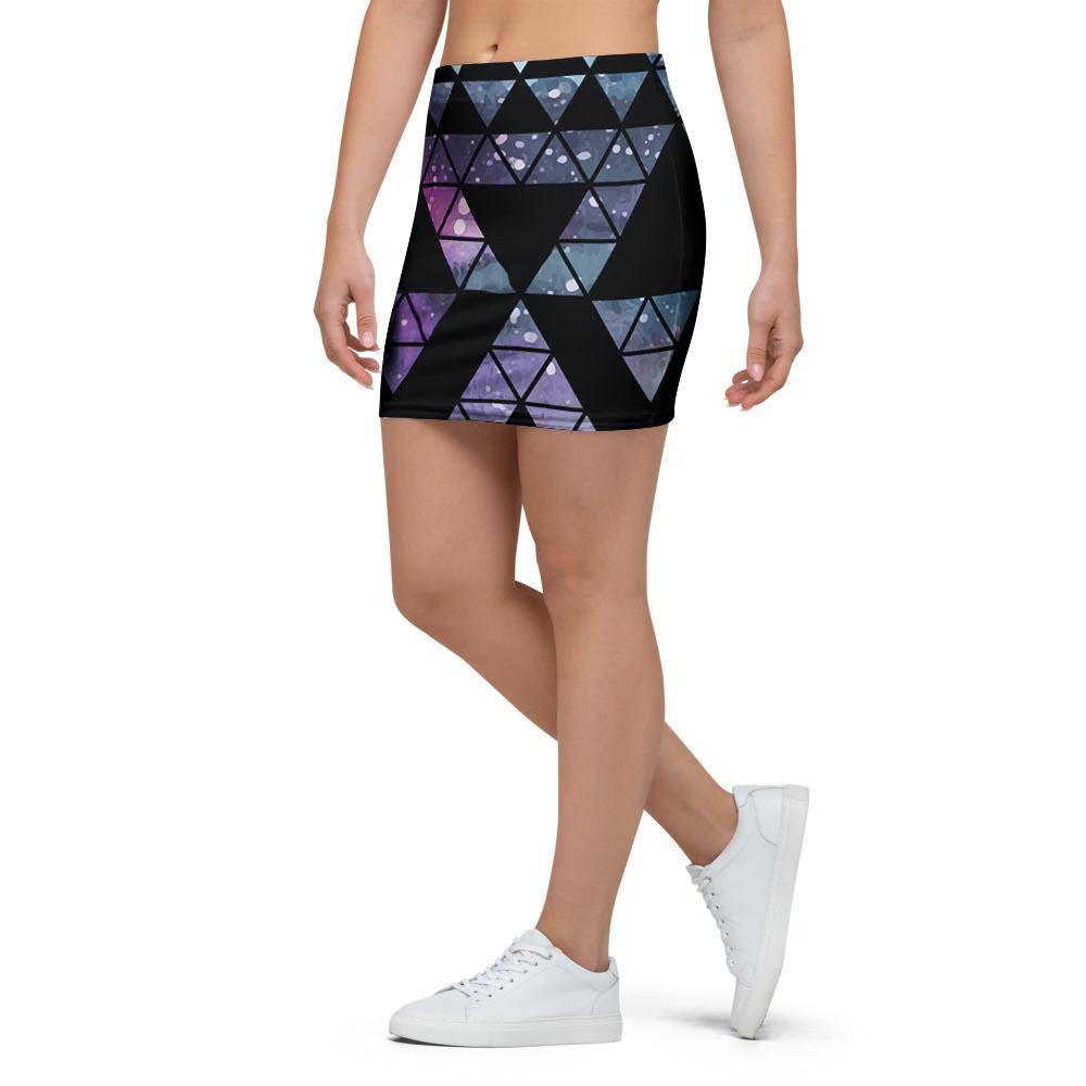 Triangle Galaxy Space Mini Skirt-grizzshop