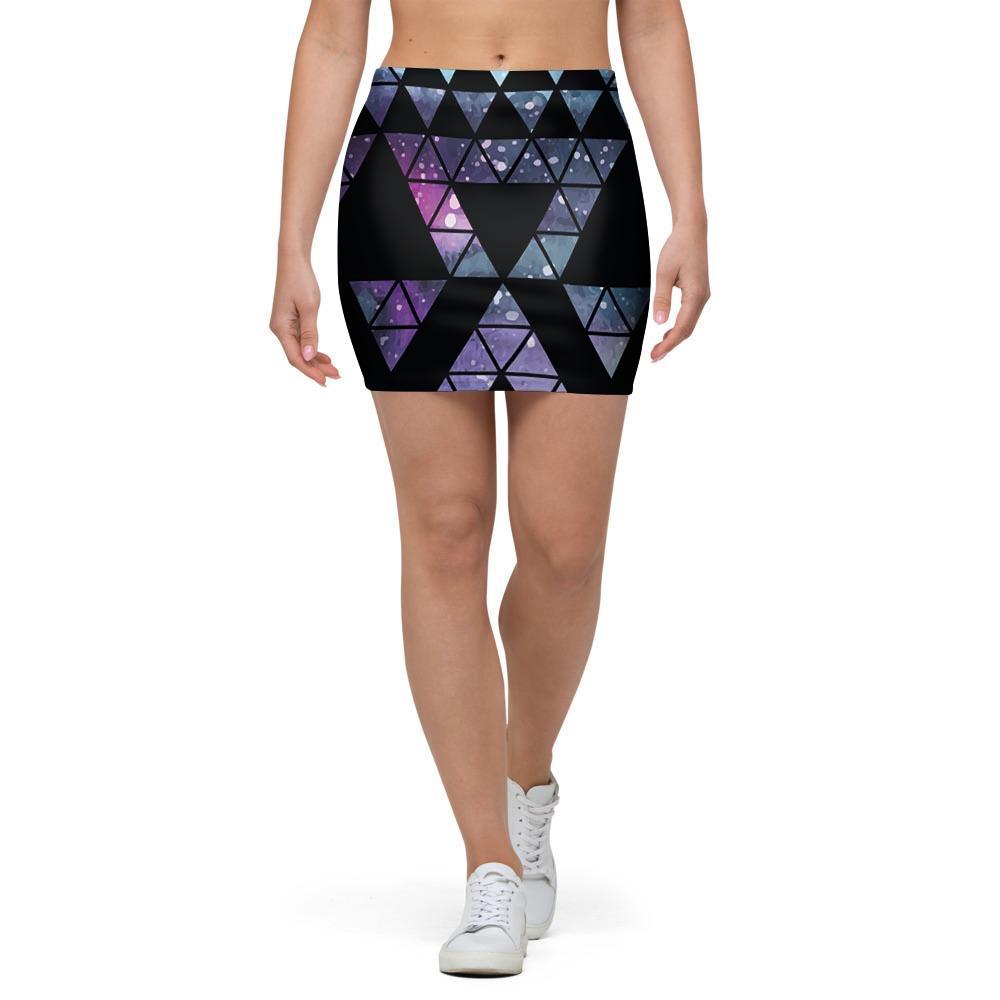 Triangle Galaxy Space Mini Skirt-grizzshop