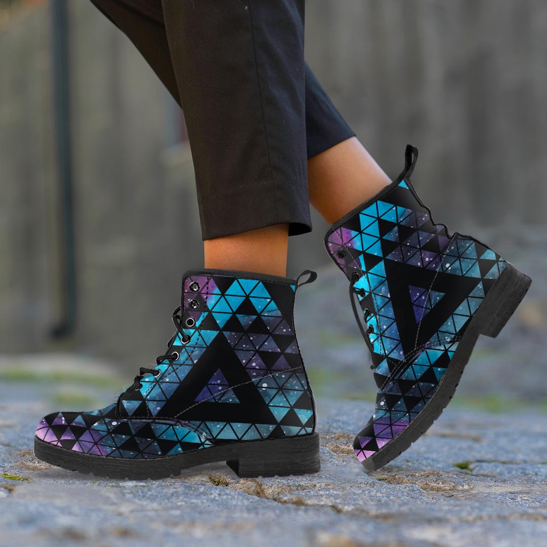 Triangle Galaxy Space Women's Boots-grizzshop