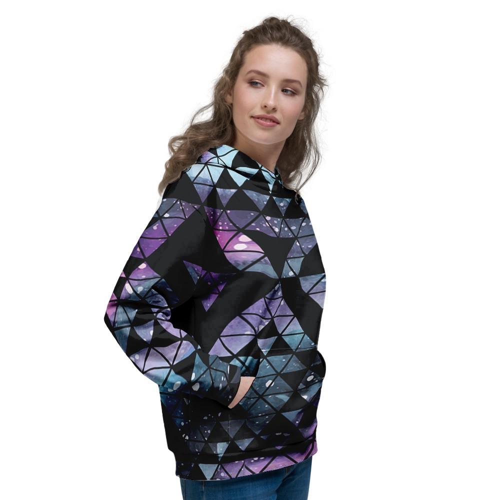 Triangle Galaxy Space Women's Hoodie-grizzshop