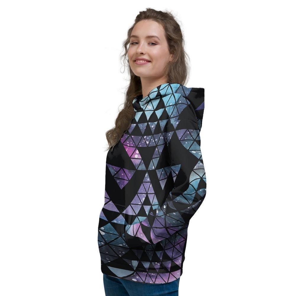 Triangle Galaxy Space Women's Hoodie-grizzshop