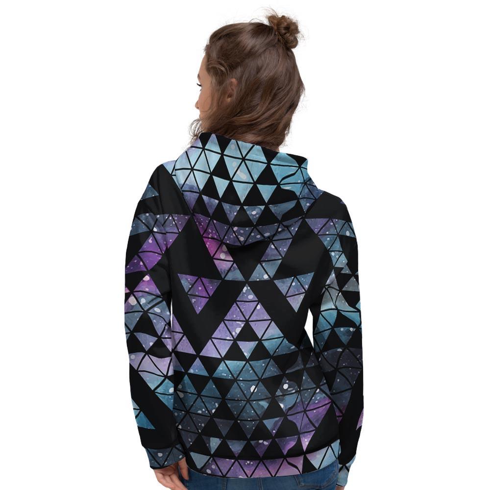 Triangle Galaxy Space Women's Hoodie-grizzshop