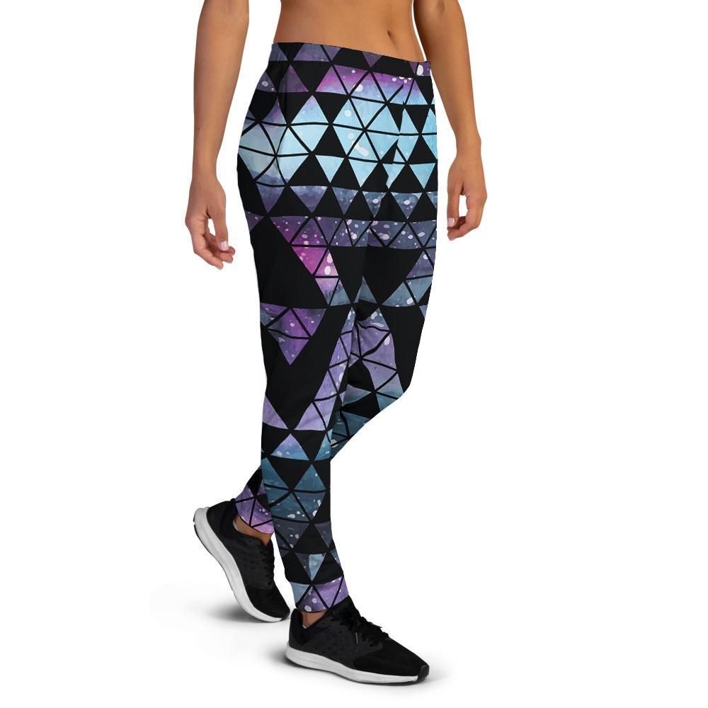 Triangle Galaxy Space Women's Joggers-grizzshop