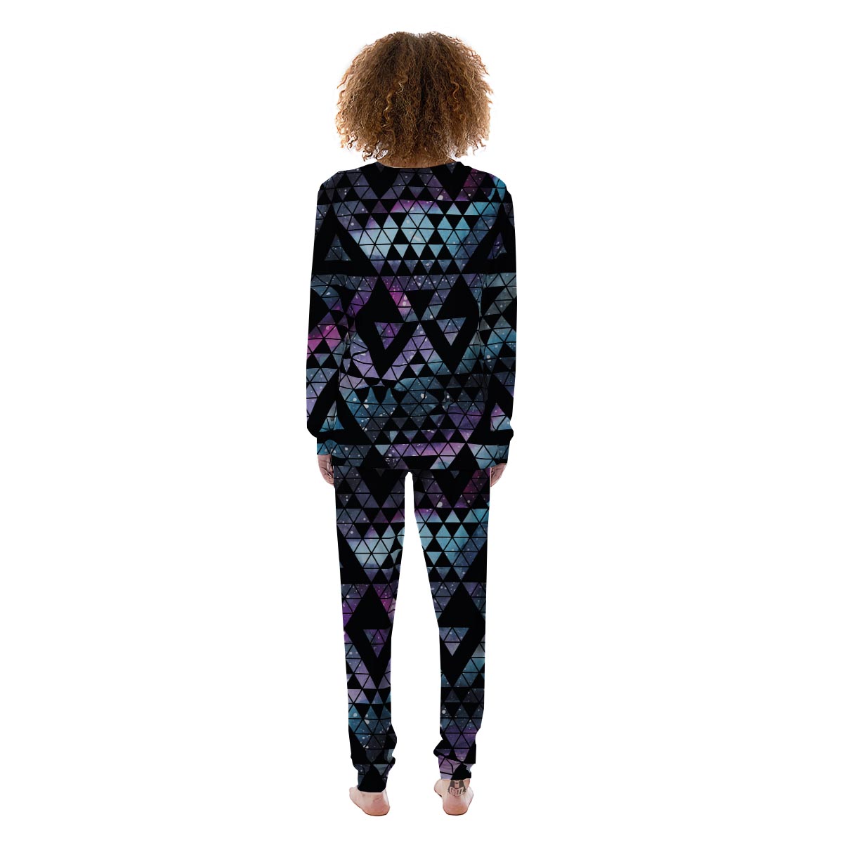 Triangle Galaxy Space Women's Pajamas-grizzshop