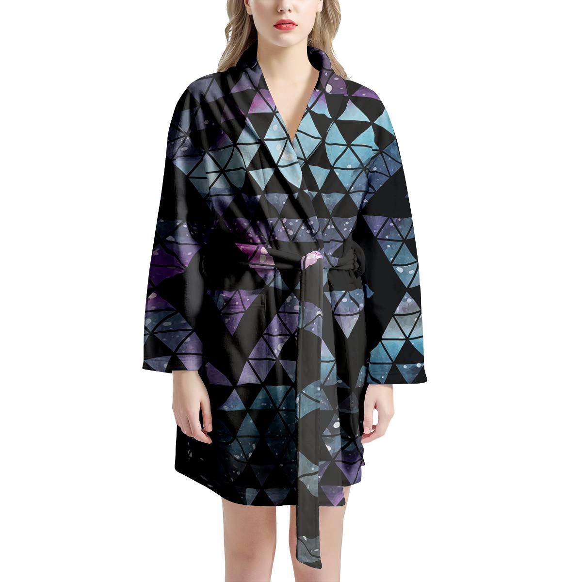 Triangle Galaxy Space Women's Robe-grizzshop