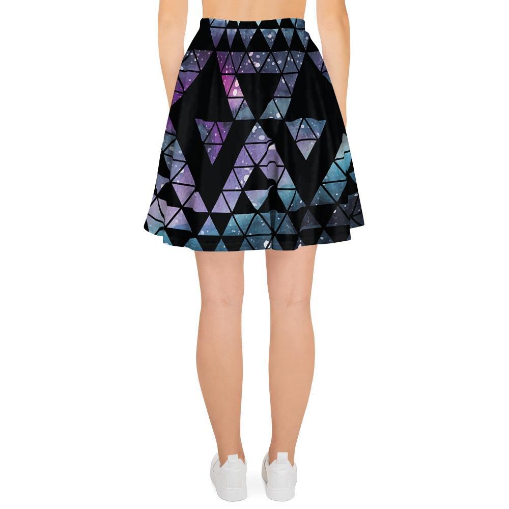 Triangle Galaxy Space Women's Skirt-grizzshop