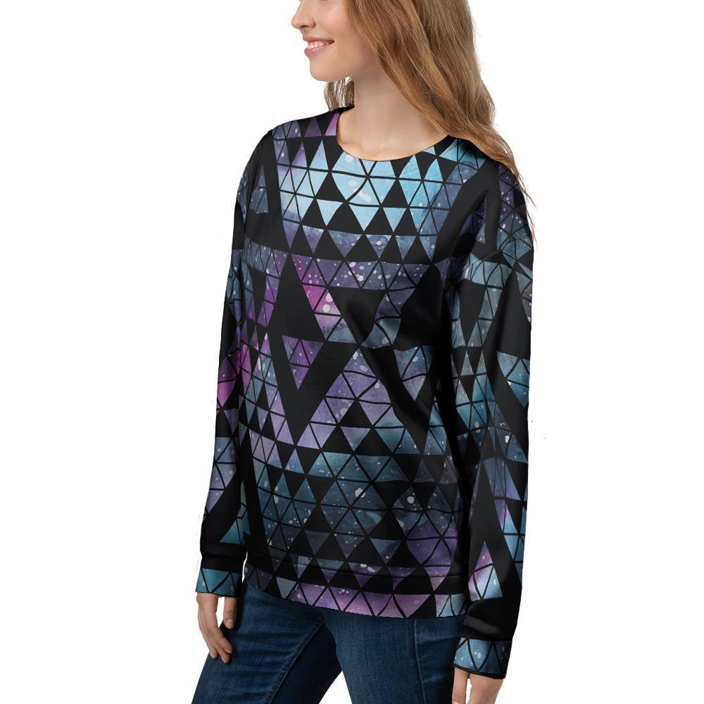 Triangle Galaxy Space Women's Sweatshirt-grizzshop