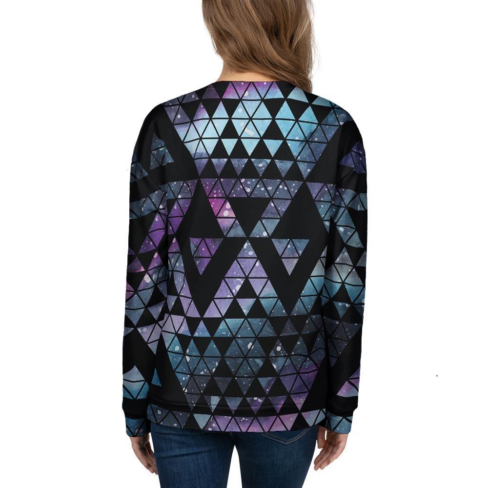 Triangle Galaxy Space Women's Sweatshirt-grizzshop