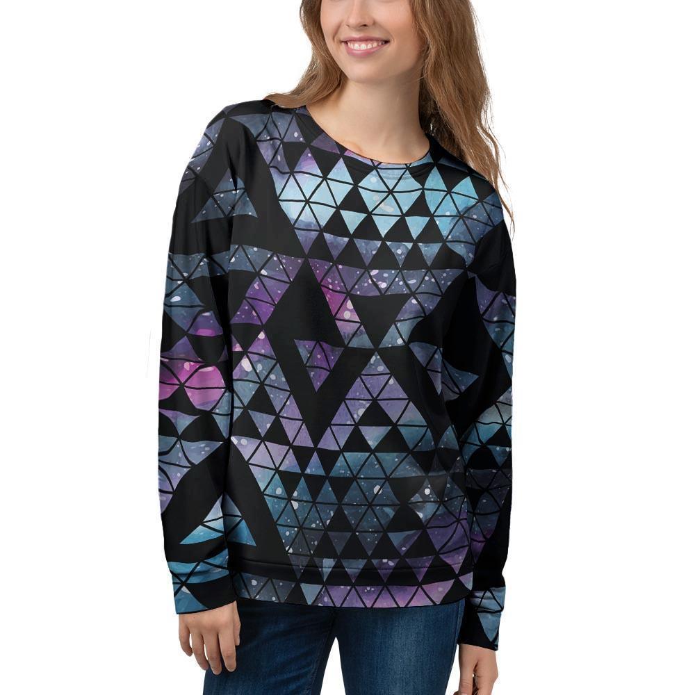 Triangle Galaxy Space Women's Sweatshirt-grizzshop