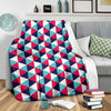 Triangle Pattern Print Blanket-grizzshop