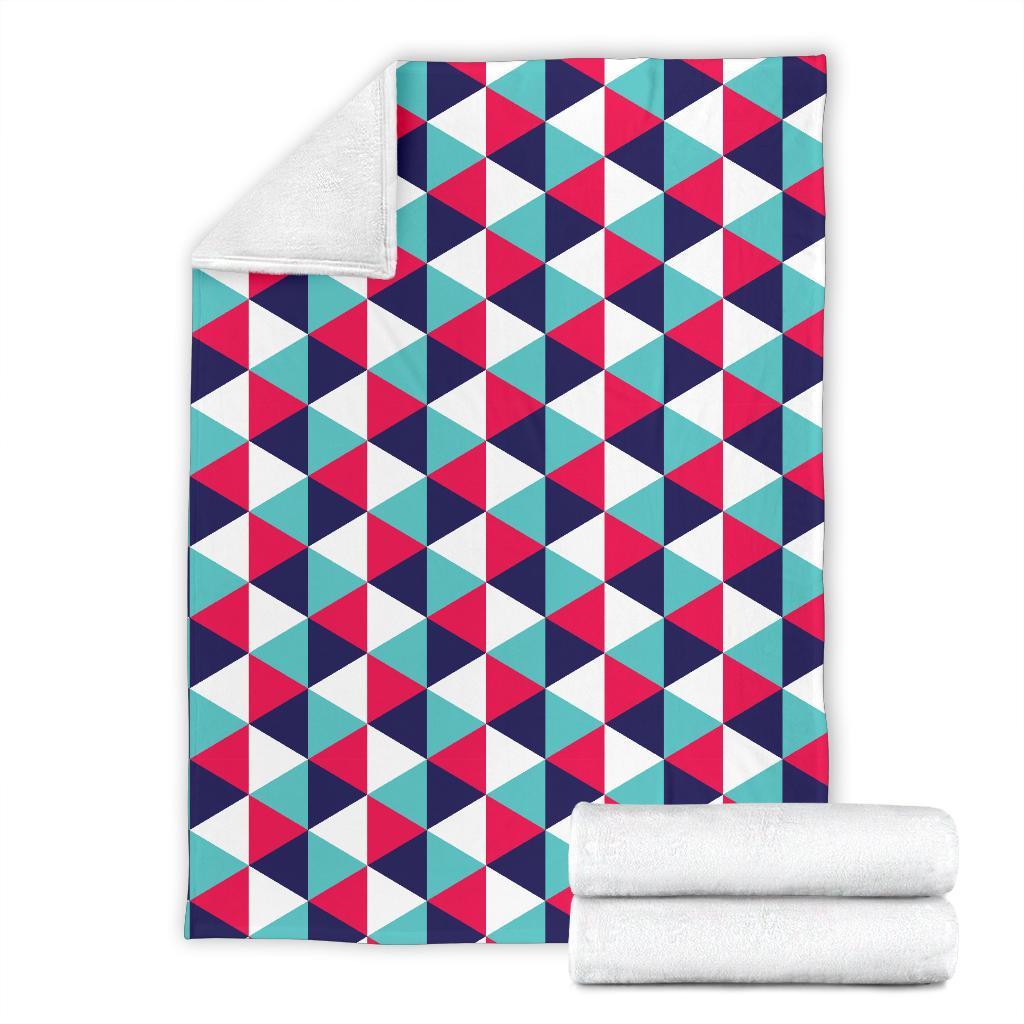 Triangle Pattern Print Blanket-grizzshop