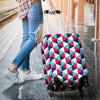 Triangle Pattern Print Luggage Cover Protector-grizzshop