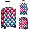 Triangle Pattern Print Luggage Cover Protector-grizzshop