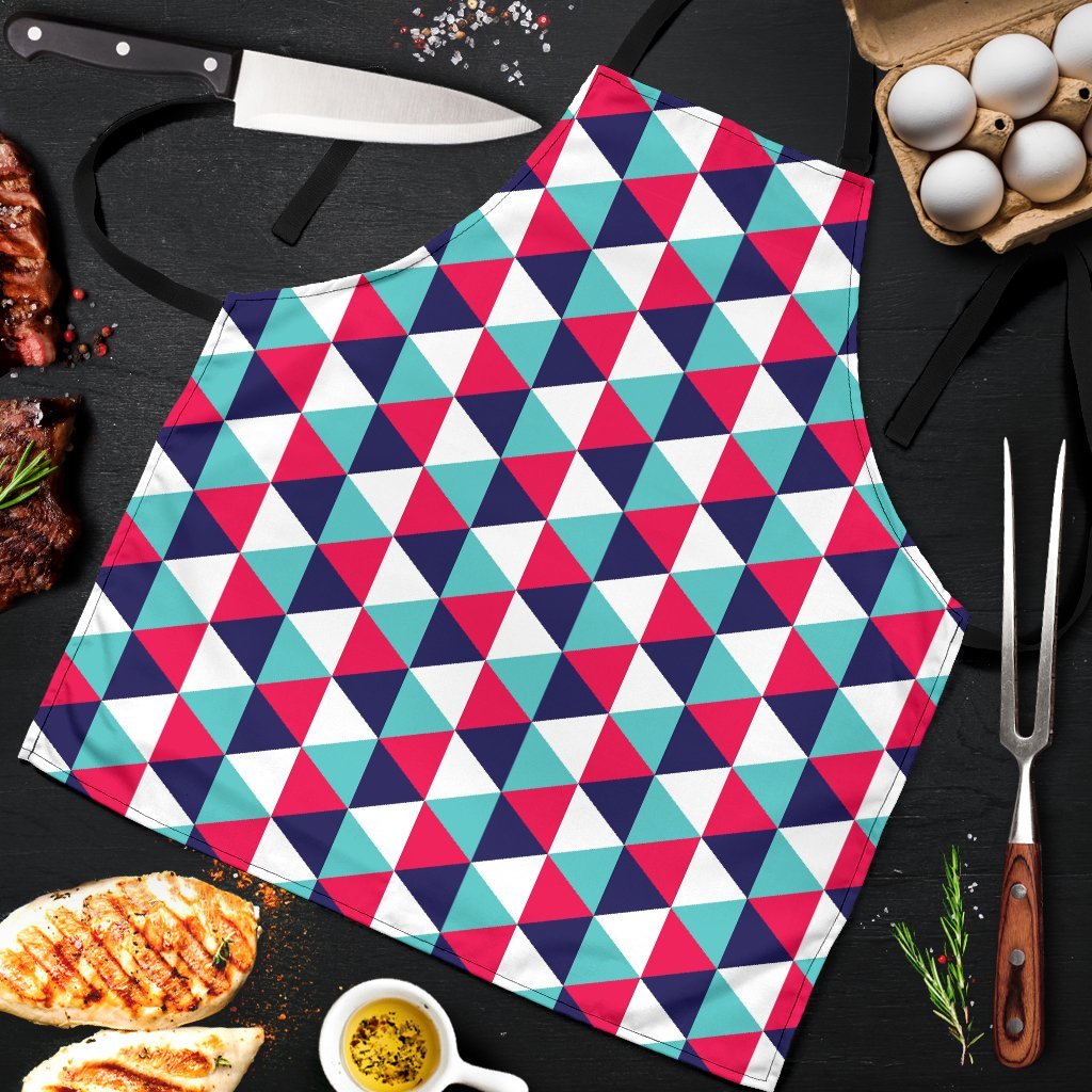 Triangle Pattern Print Men's Apron-grizzshop