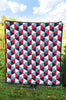 Triangle Pattern Print Quilt-grizzshop