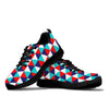 Triangle Pattern Print Sneaker Shoes For Men Women-grizzshop