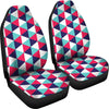 Triangle Pattern Print Universal Fit Car Seat Covers-grizzshop