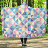 Triangle Print Pattern Hooded Blanket-grizzshop