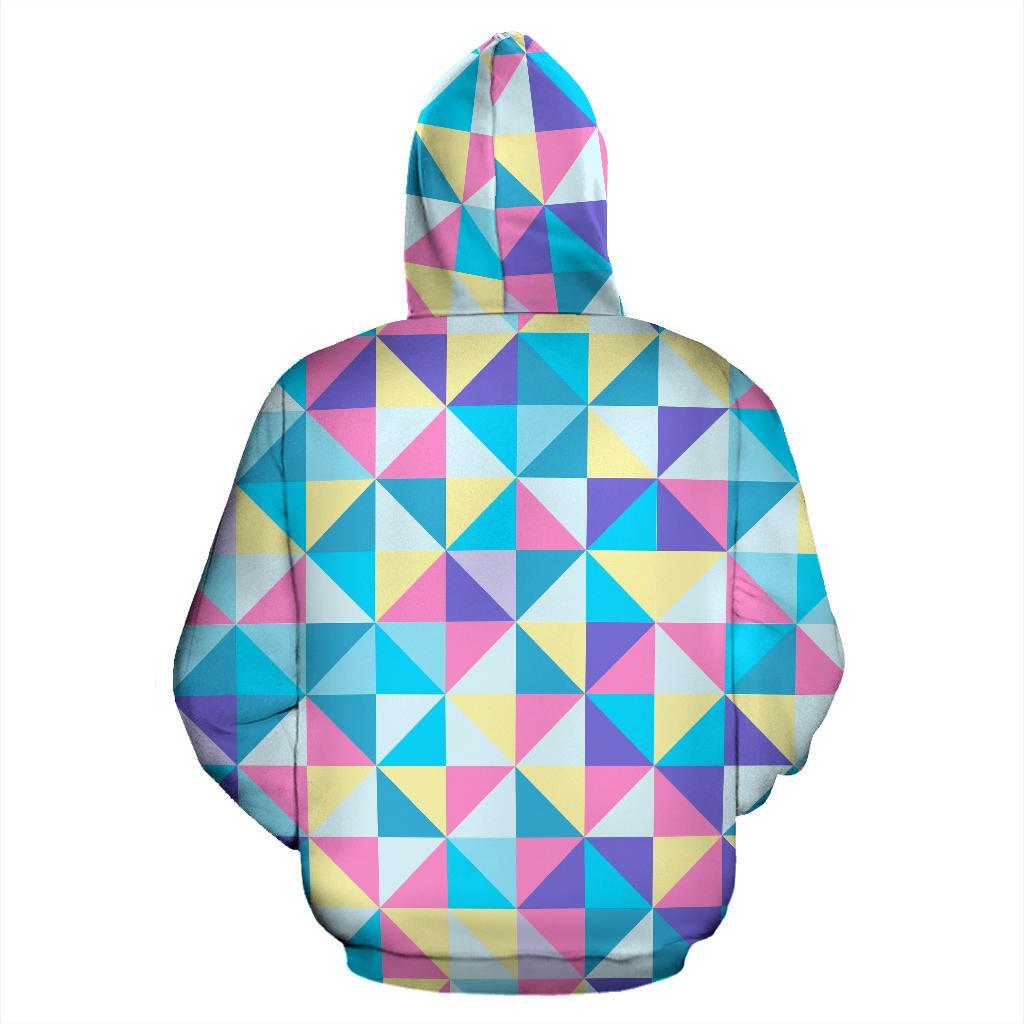 Triangle Print Pattern Men Women Pullover Hoodie-grizzshop