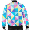 Triangle Print Pattern Men's Bomber Jacket-grizzshop