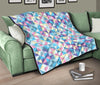 Triangle Print Pattern Quilt-grizzshop