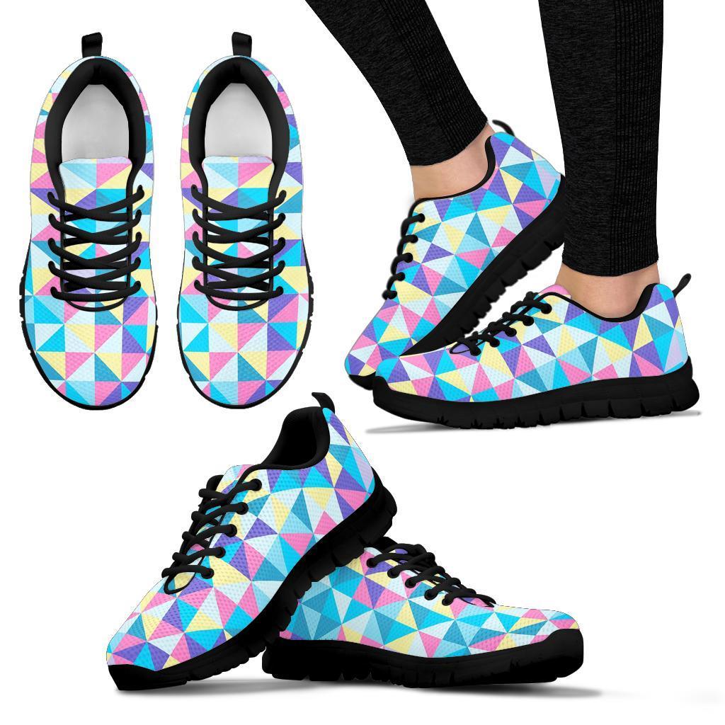 Triangle Print Pattern Sneaker Shoes For Men Women-grizzshop