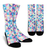 Triangle Print Pattern Unisex Crew Socks-grizzshop