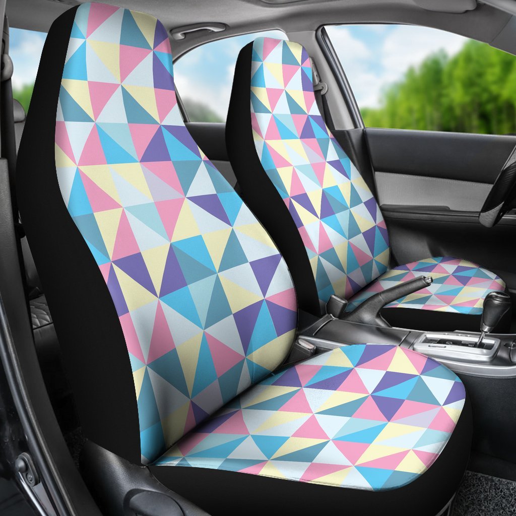 Triangle Print Pattern Universal Fit Car Seat Covers-grizzshop