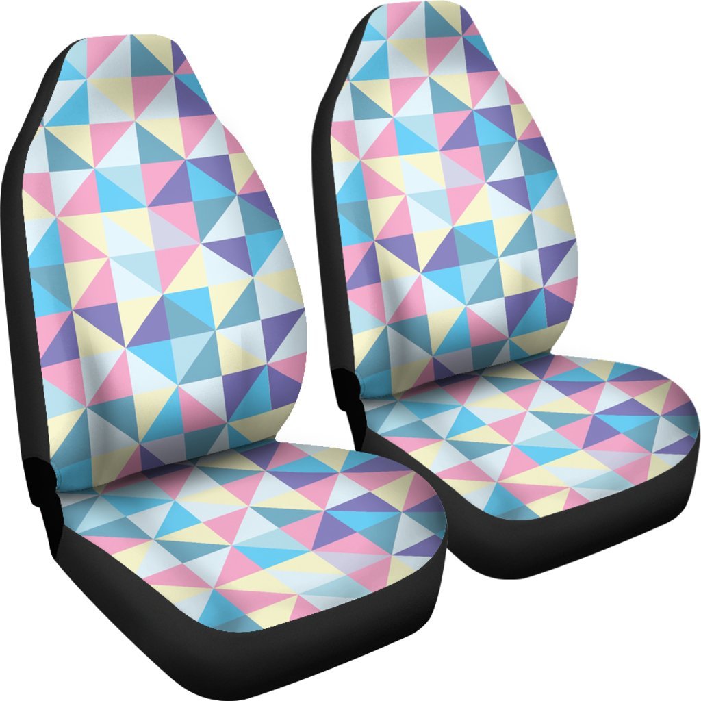 Triangle Print Pattern Universal Fit Car Seat Covers-grizzshop