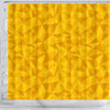 Triangle Yellow Pattern Print Bathroom Shower Curtain-grizzshop
