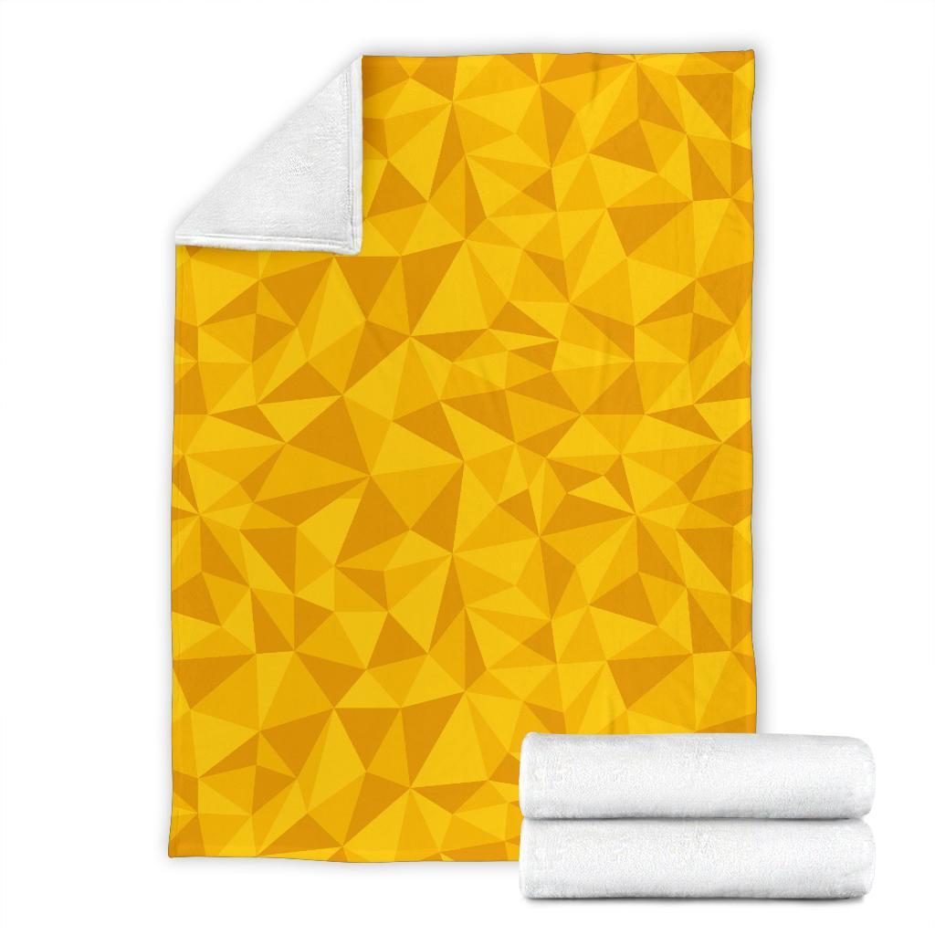 Triangle Yellow Pattern Print Blanket-grizzshop