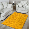 Triangle Yellow Pattern Print Floor Mat-grizzshop