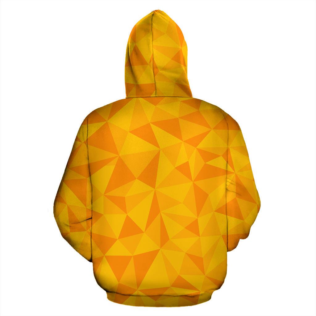 Triangle Yellow Pattern Print Men Women Pullover Hoodie-grizzshop