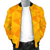 Triangle Yellow Pattern Print Men's Bomber Jacket-grizzshop