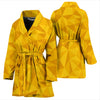Triangle Yellow Pattern Print Women Long Robe-grizzshop
