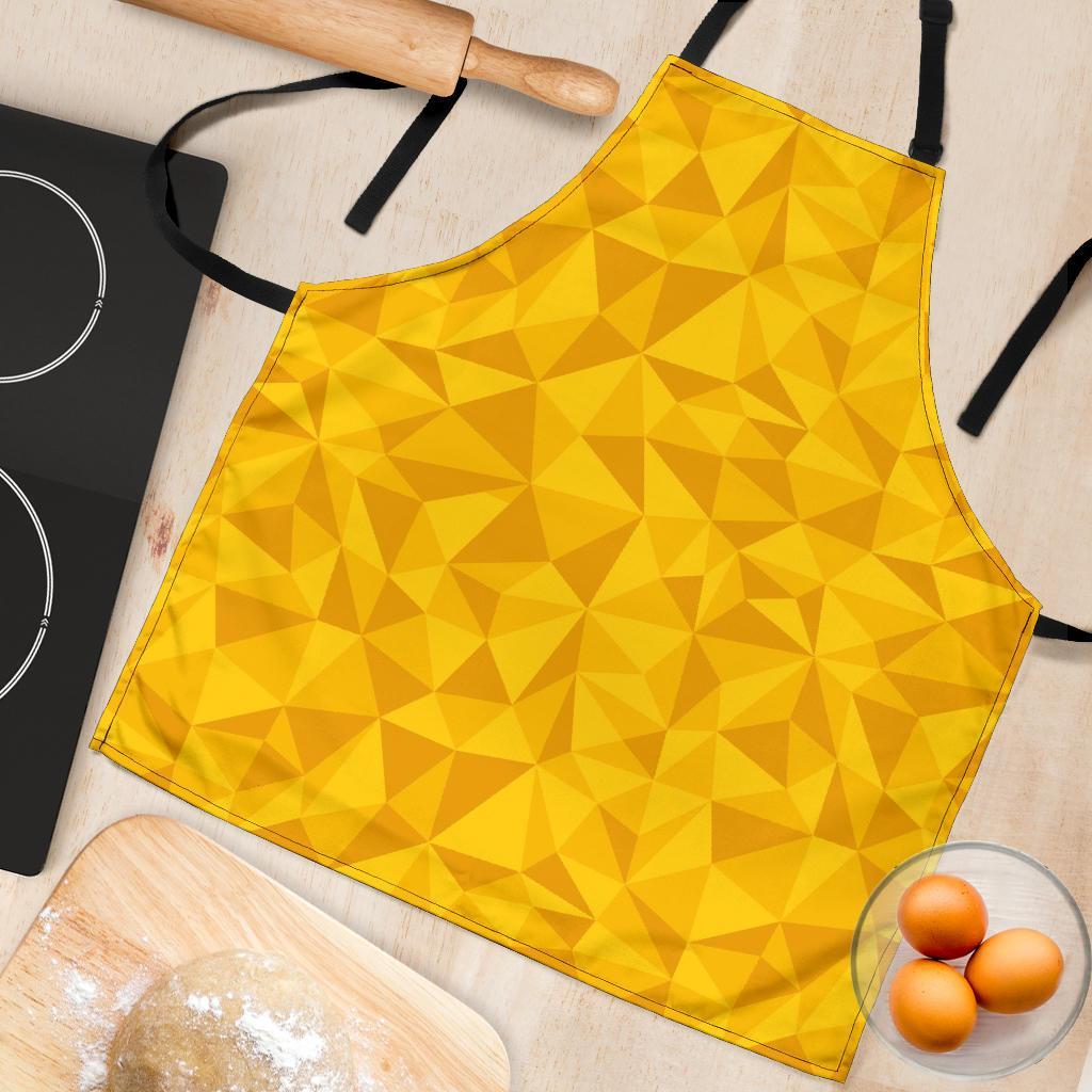 Triangle Yellow Pattern Print Women's Apron-grizzshop