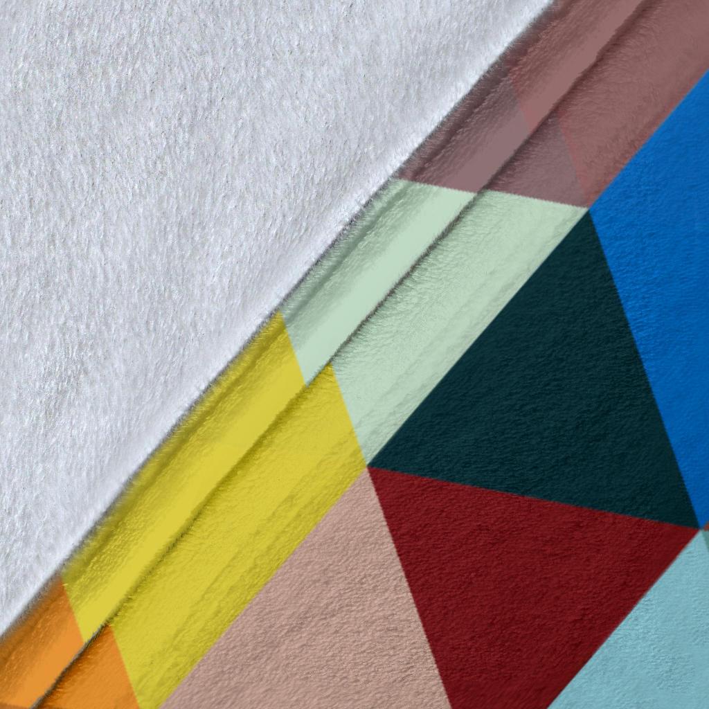Triangle Colorful Pattern Print Blanket-grizzshop