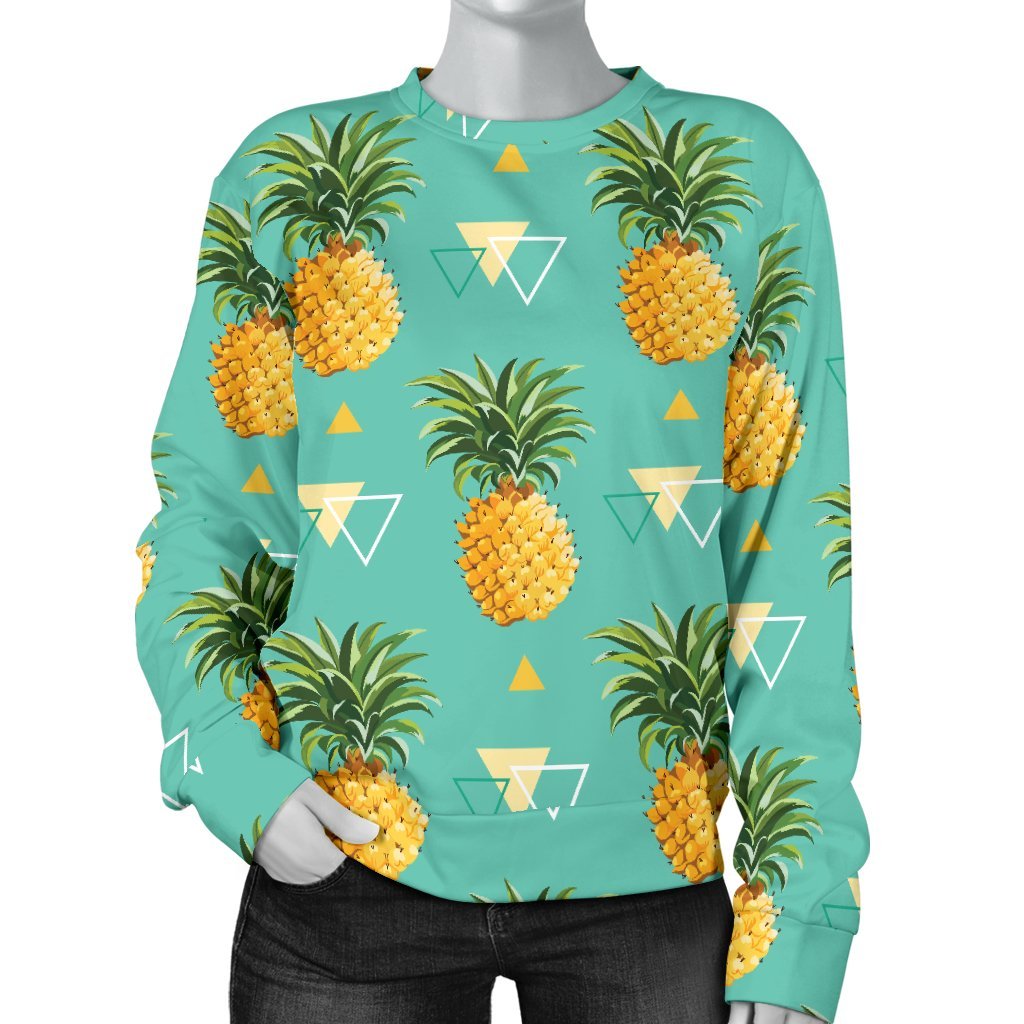 Triangle Pineapple Print Sweatshirt-grizzshop