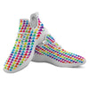 Triangles Rainbow Print Pattern White Athletic Shoes-grizzshop