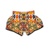 Tribal African Ethnic Sunset Print Pattern Muay Thai Boxing Shorts-grizzshop