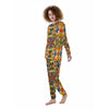 Tribal African Ethnic Sunset Print Pattern Women's Pajamas-grizzshop