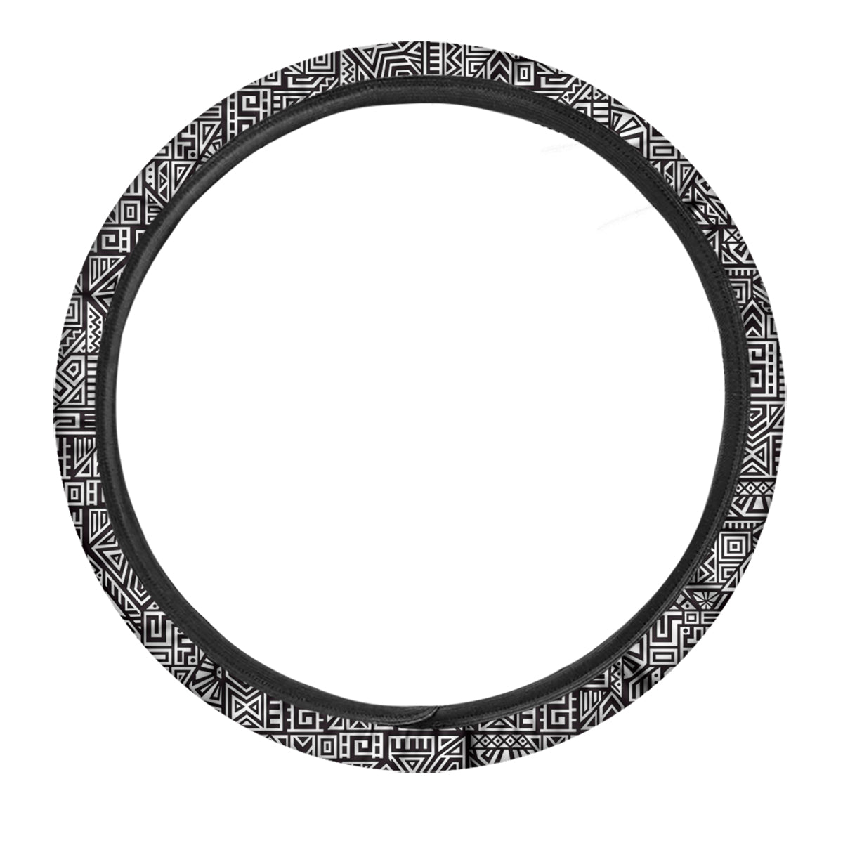 Tribal Ancient Aztec Print Pattern Car Steering Wheel Cover-grizzshop