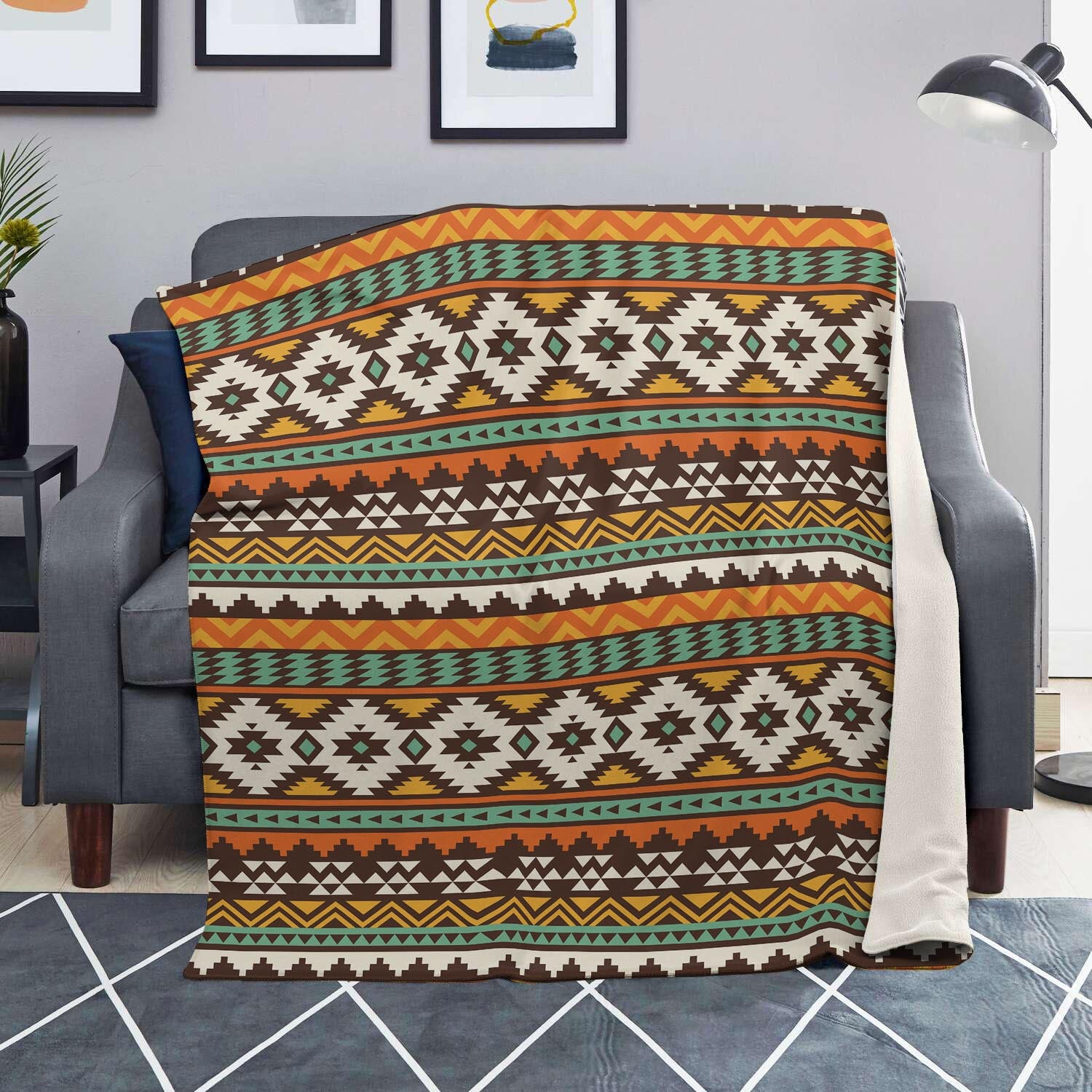 Tribal Aztec Blanket-grizzshop