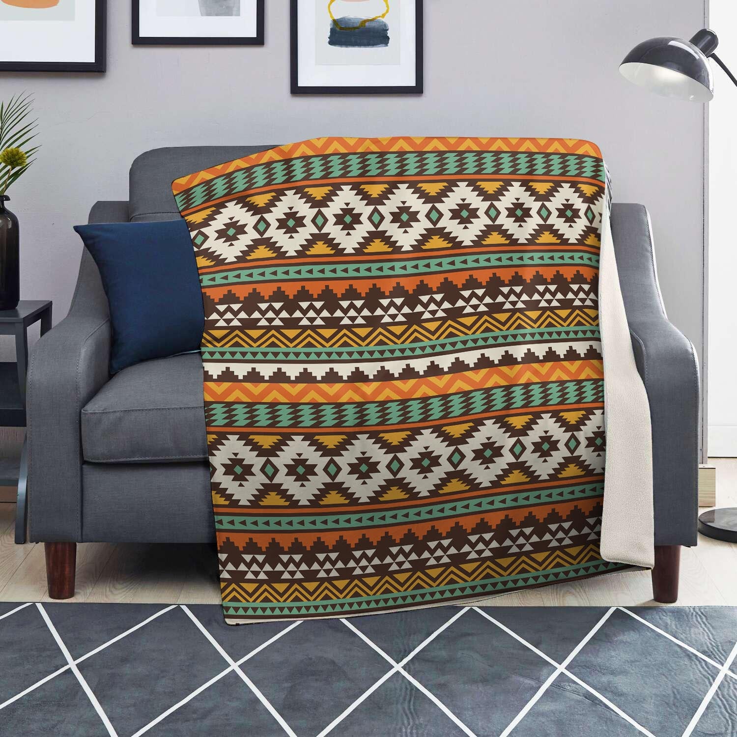 Tribal Aztec Blanket-grizzshop