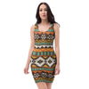 Tribal Aztec Bodycon Dress-grizzshop