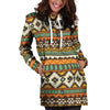 Tribal Aztec Hoodie Dress-grizzshop