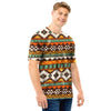 Tribal Aztec Men T Shirt-grizzshop