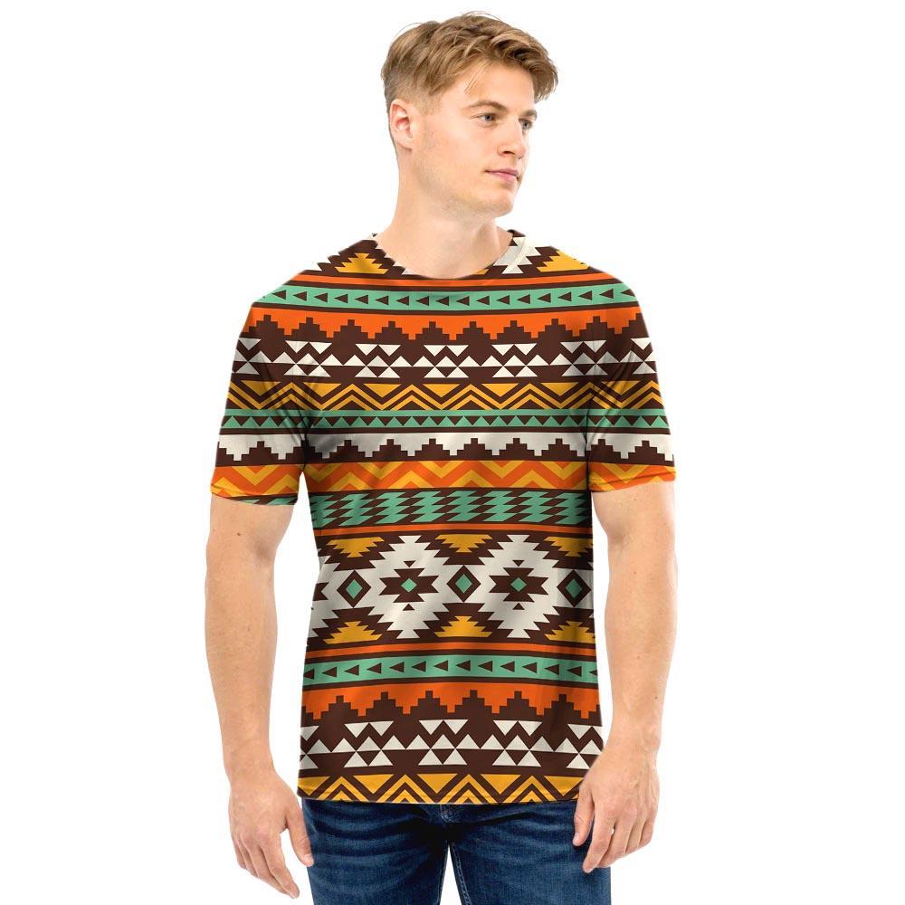 Tribal Aztec Men T Shirt-grizzshop