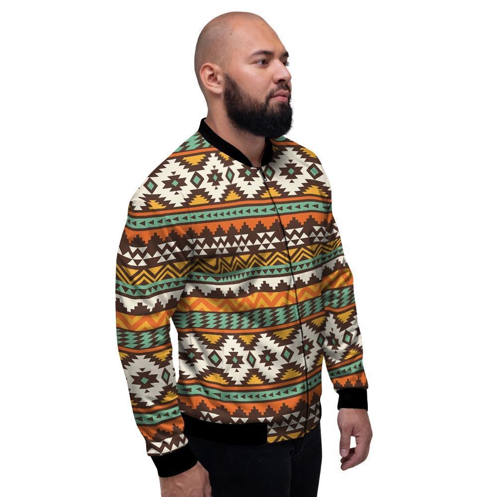 Tribal Aztec Men's Bomber Jacket-grizzshop