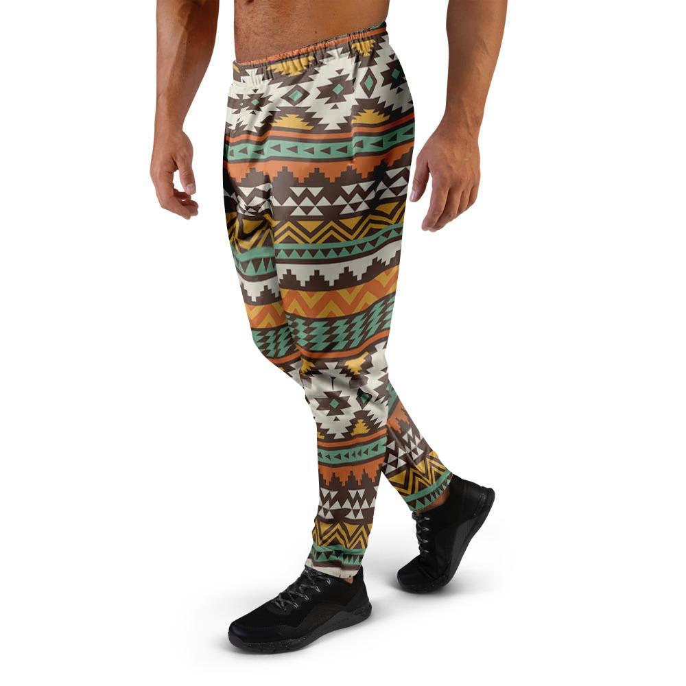 Tribal Aztec Men's Joggers-grizzshop